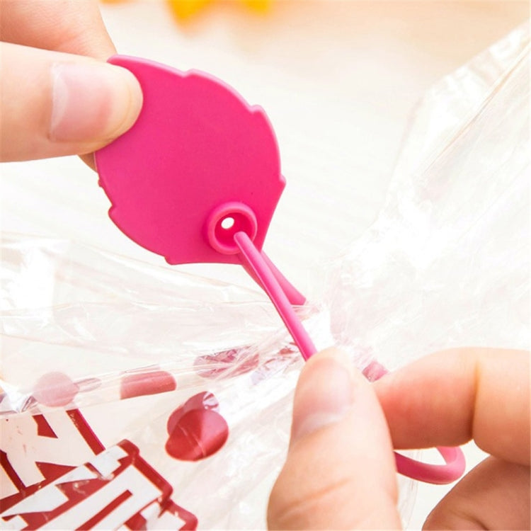 20個入り 環境保護シリコン製プラスチック袋シーリングクリップ 食品袋束ねケーブルタイ、ランダムカラー配送、束ねケーブルタイ