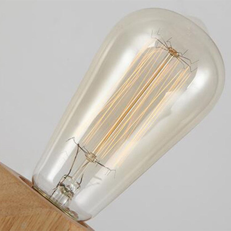 無垢材装飾LEDナイトライト モダンミニマリスト暖かい寝室ベッドサイドランプ 小型テーブルランプ LED電球なし、EUプラグ