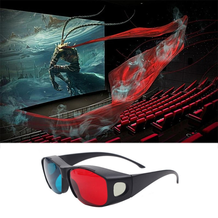 赤青 3Dグラス アナグリフフレーム 3Dビジョングラス ゲーム用ステレオ映画立体グラス プラスチック製 赤青