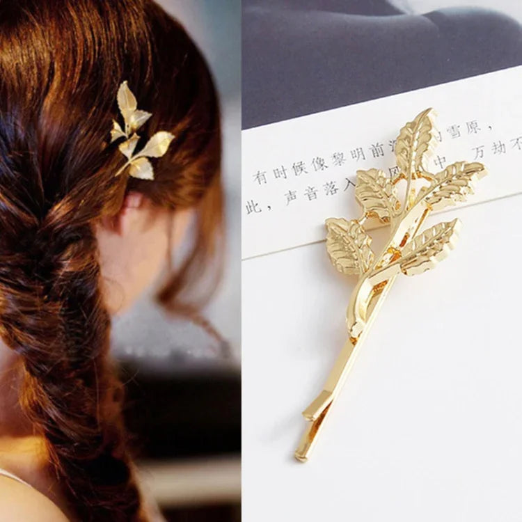 2個セット 女性への最高のギフト ヘアクリップ 明るいヘアピン シンプルヘアスタイリングアクセサリー