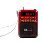 携帯用充電式FMラジオ受信スピーカー、USB / TFカード / 音楽MP3プレーヤー対応