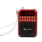 携帯用充電式FMラジオ受信スピーカー、USB / TFカード / 音楽MP3プレーヤー対応
