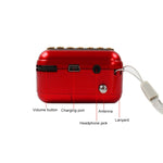携帯用充電式FMラジオ受信スピーカー、USB / TFカード / 音楽MP3プレーヤー対応