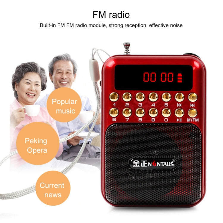 携帯用充電式FMラジオ受信スピーカー、USB / TFカード / 音楽MP3プレーヤー対応