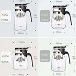 KAMJOVE エレガントカップバブル急須 オフィス用花急須 耐熱ガラス茶器セット、K-200 400ML、K-201 500ML、K-202 750ML、K-203 600ML、K-204 600ML、K-205 900ML