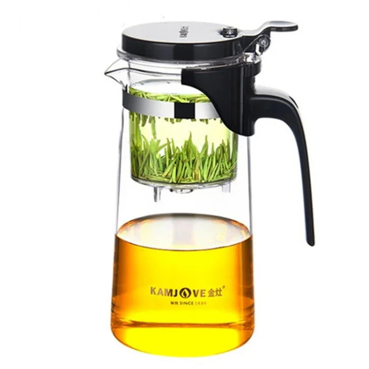 KAMJOVE エレガントカップバブル急須 オフィス用花急須 耐熱ガラス茶器セット、K-200 400ML、K-201 500ML、K-202 750ML、K-203 600ML、K-204 600ML、K-205 900ML