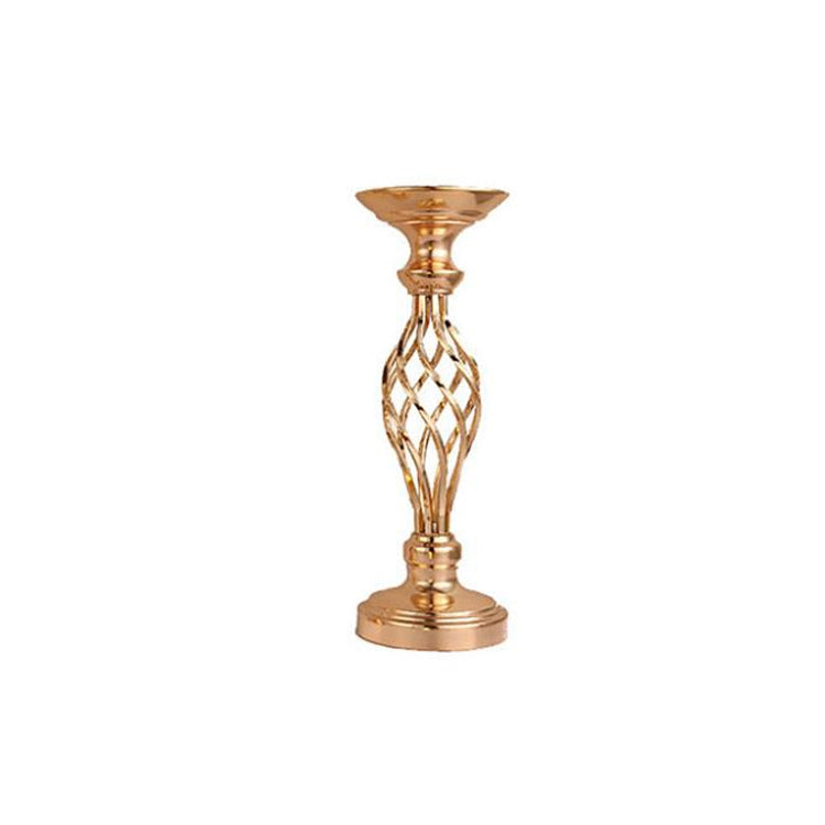金メッキ鍛鉄製キャンドルスタンド 窓用結婚式小道具装飾、40cm、48cm、54cm
