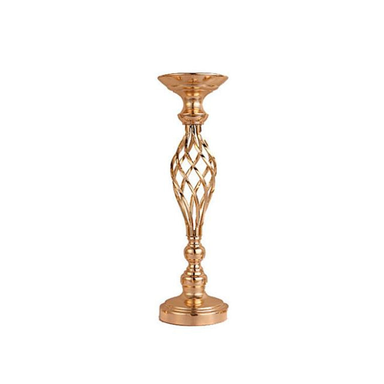 金メッキ鍛鉄製キャンドルスタンド 窓用結婚式小道具装飾、40cm、48cm、54cm