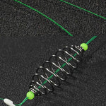 5in1撚り合わせダブルフック絡み防止シルバーカープ釣りグループスプリング釣りフック、8、9、10、11、12、13