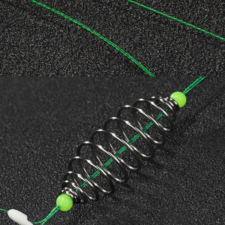 5in1撚り合わせダブルフック絡み防止シルバーカープ釣りグループスプリング釣りフック、8、9、10、11、12、13