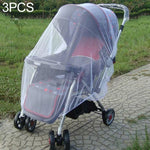 3枚セット 150cm ベビープッシュチェア用蚊よけ虫よけネット 安全乳児保護メッシュ ストローラーアクセサリー 蚊帳