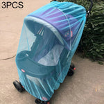 3枚セット 150cm ベビープッシュチェア用蚊よけ虫よけネット 安全乳児保護メッシュ ストローラーアクセサリー 蚊帳