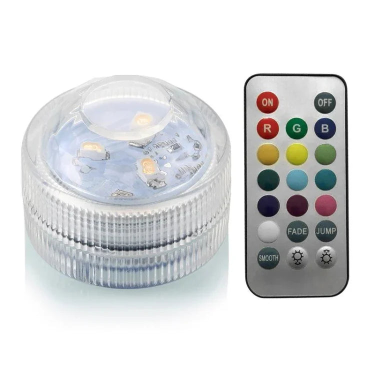 IP68防水リモコンダイビング装飾ランプ 5050 SMD LED多色ライト電球 水中RGB LEDライト パーティーランプ