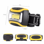 アウトドア ヘッドランプ COB LED ヘッドライト 懐中電灯 3モード ヘッドライト 自転車 釣り用ライト