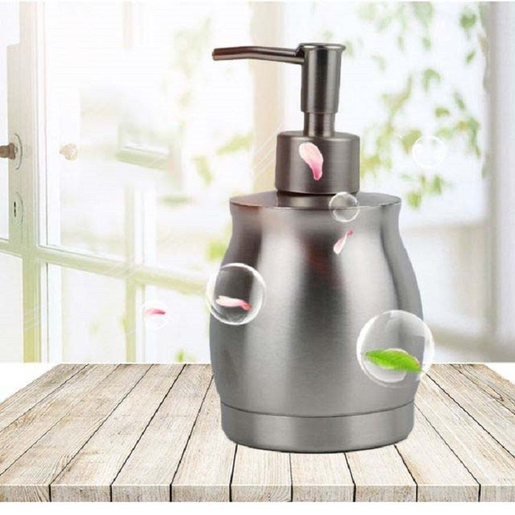 ステンレス製ローションボトル ハンドソープディスペンサー ハンドサニタイザーボトル、390ml