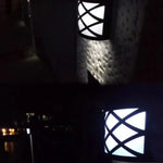 ソーラー電源LED壁掛けライト屋外防水省エネ街路庭園ランプ、白色光、暖白色光