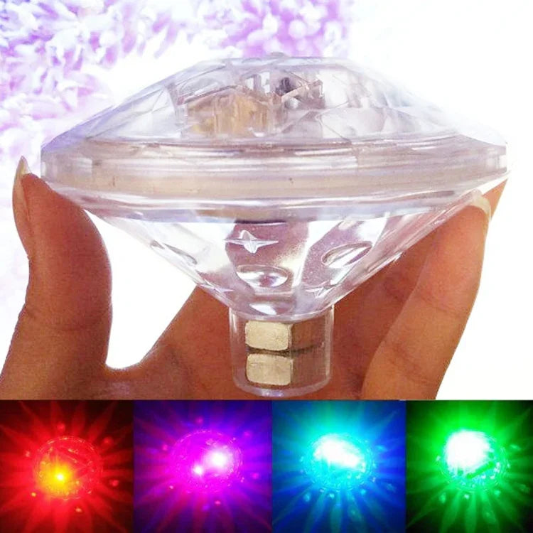 ファッションバスライトショー IP67防水水中RGB LEDカラーチェンジ発光ランプ 7モード付き