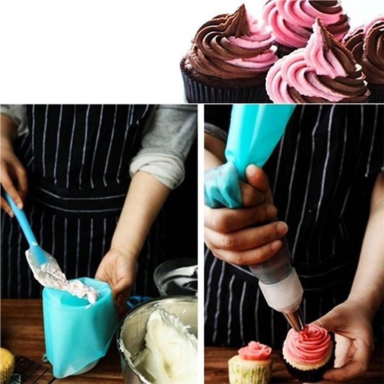 4個セット シリコン アイシング パイピング クリーム ペストリーバッグ ノズル DIY ケーキデコレーションツール、クリームペストリーバッグ（ブルー）、クリームペストリーバッグ（ホワイト）、クリームペストリーバッグ（ピンク）、クリームペストリーバッグ（グリーン）