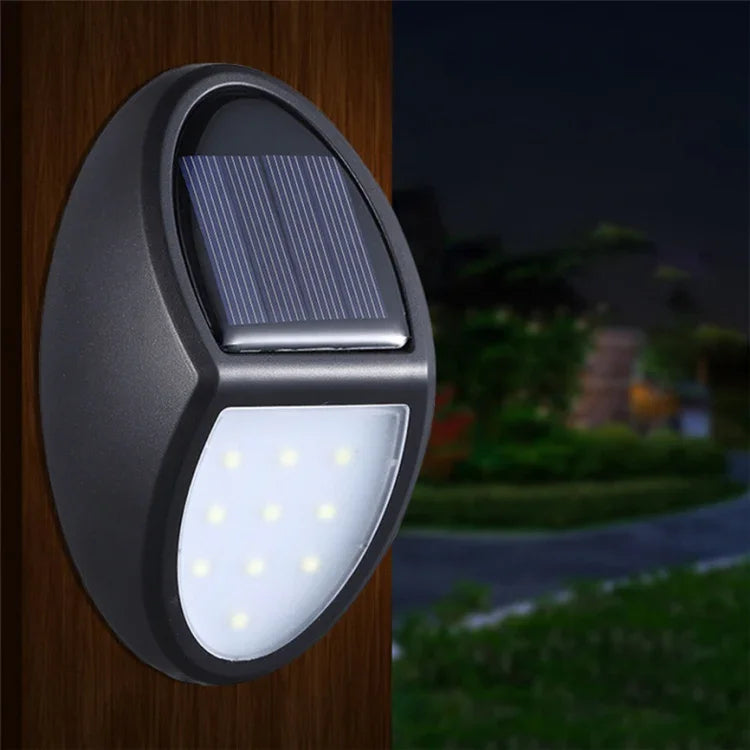 10 LEDs SMD 2835 ソーラー電源 IP65防水モーションセンサー屋外中庭LED壁掛けライト