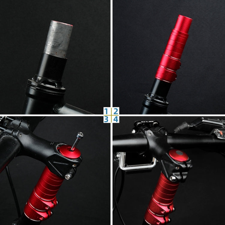 FMFXTR マウンテンバイク ハンドルバー アルミ合金 高さ増加器, 8.5cm 黒, 8.5cm 赤, 8.5cm 青, 11.4cm 黒, 11.4cm 赤, 11.4cm 青, 14.4cm 黒, 14.4cm 赤, 14.4cm 青, 17.5cm 黒, 17.5cm