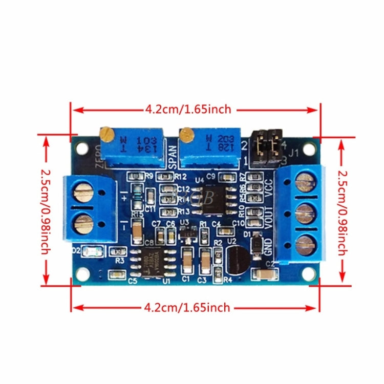 電流-電圧モジュール 0 / 4-20mAから0-3.3V5V10V電圧トランスミッター信号変換調整アダプター 0 / 4-20mAから0-3.3V5V10V