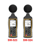 SNDWAYハンドヘルド高精度騒音デシベルメーター、SW523、SW524（ストレージ＋USB通信）