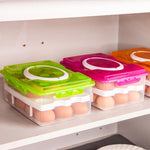 携帯用2層24スロットPPプラスチック卵ホルダー収納ケースボックス