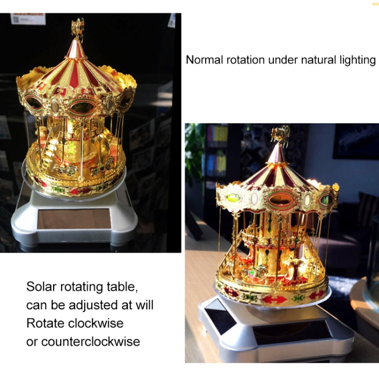 110*110*50mm ソーラーショーケース 自動回転スタンド 360度ターンテーブル ネックレス ブレスレット 時計ディスプレイ、TBD0155001101A、TBD0155001101B、TBD0155001101C、TBD0155001101D