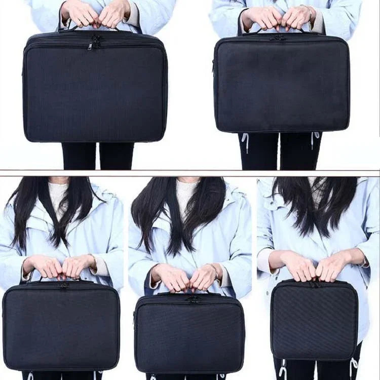 Makeup Bag Embroidery Manicure Portable Clapboard Toolbox, Large