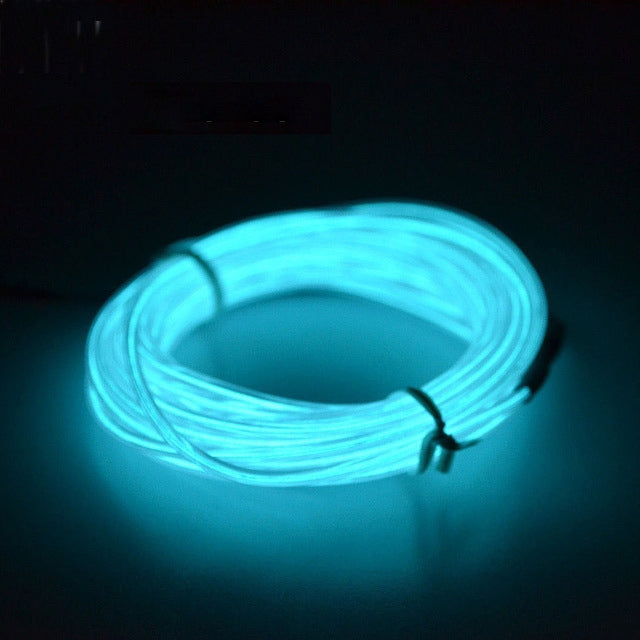 柔軟なLEDライト ELワイヤーストリングストリップロープ グローデコ ネオンランプ USBコントローラー付き 3M 省エネマスクグラス発光ライン F277、TBD0156472001A、TBD0156472001B、TBD0156472001C、TBD0156472001D、TBD0156472001E、TBD0156472001F、TBD0156472001G、TBD0156472001...