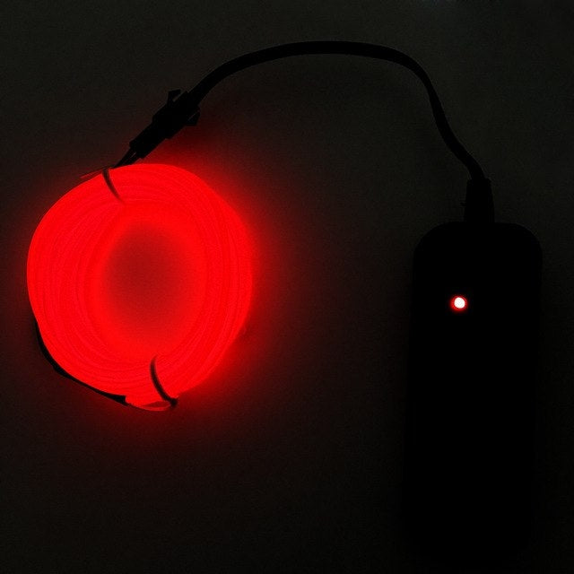 柔軟なLEDライト ELワイヤーストリングストリップロープ グローデコ ネオンランプ USBコントローラー付き 3M 省エネマスクグラス発光ライン F277、TBD0156472001A、TBD0156472001B、TBD0156472001C、TBD0156472001D、TBD0156472001E、TBD0156472001F、TBD0156472001G、TBD0156472001...