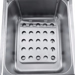 デスクトップ厚み増し電気フライヤーフライドチキンレッグフライステンレス製電気フライヤーバスケット付き、デスクトップ電気フライヤー
