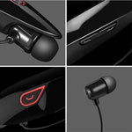 大容量バッテリー ハンズフリー スポーツ ワイヤレス Bluetooth ステレオイヤホン マイク付き