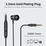 Langsdom M305 ベースイヤホン 3.5mm インイヤー メタルイヤホン HDマイク付き シャオミ iPhone サムスン対応