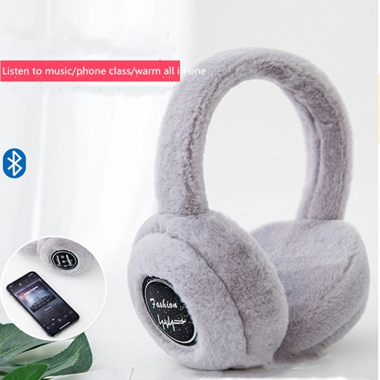 Bluetoothイヤーマフ 冬用プラッシュ 防風 メンズ・レディース用イヤーカバー