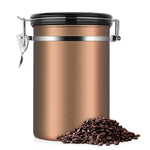 コーヒー容器 ステンレス製茶保存缶 ブラックキッチン収納缶 コーヒー茶缶 茶器