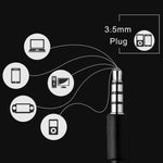 3.5mm 有線ヘッドホン ハンズフリー ヘッドセット インイヤー イヤホン マイク付き シャオミ iPhone MP3プレーヤー ラップトップ対応