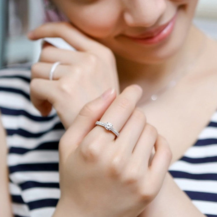 シルバー ダブルジルコン 結婚指輪セット、8、9、10、11、12、13、14、15、16、17、18、19、20、21