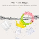 ベビー乳首 新鮮食品 フルーツ ミルク用哺乳瓶 学習用飲みハンドル 歯固めパシファイヤー 鈴付き、S