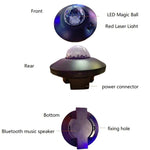 LED ウォーターウェーブ レーザー 星空プロジェクターライト USB リモコン Bluetooth 音声操作 レーザーライト 回転マジックボールライト