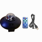 LED ウォーターウェーブ レーザー 星空プロジェクターライト USB リモコン Bluetooth 音声操作 レーザーライト 回転マジックボールライト