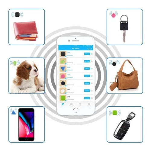 ペット子供用財布アラームキー探知機ミニタグスマートトラッカーブルートゥースロケーターアラーム自動車ペット子供バイクトラッカー