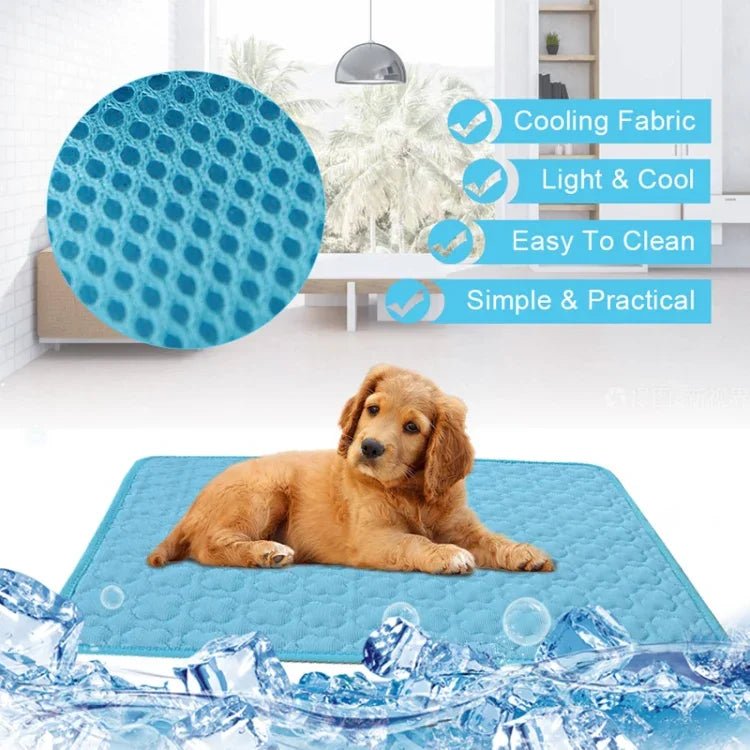 SFB104夏用冷却マットブランケットアイスペット犬猫用ベッドマット、50x40cm、63x50cm、70x56cm、102x70cm