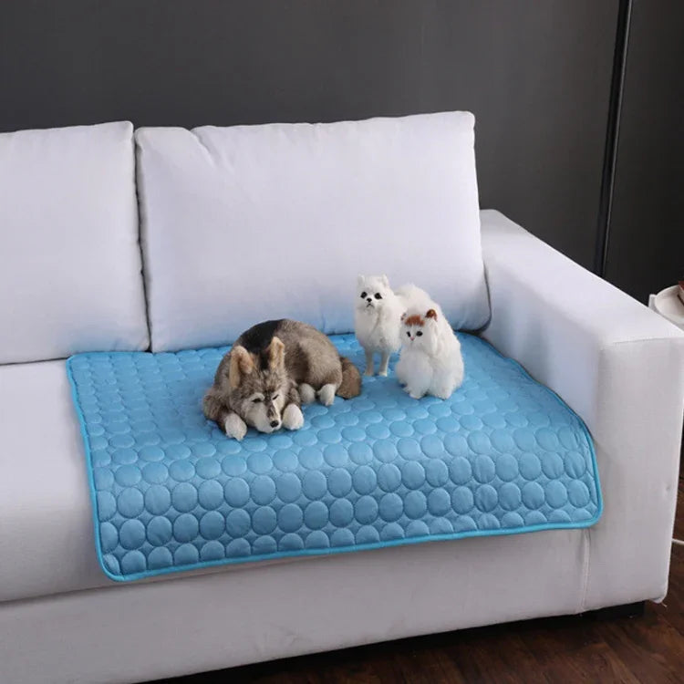 SFB104夏用冷却マットブランケットアイスペット犬猫用ベッドマット、50x40cm、63x50cm、70x56cm、102x70cm