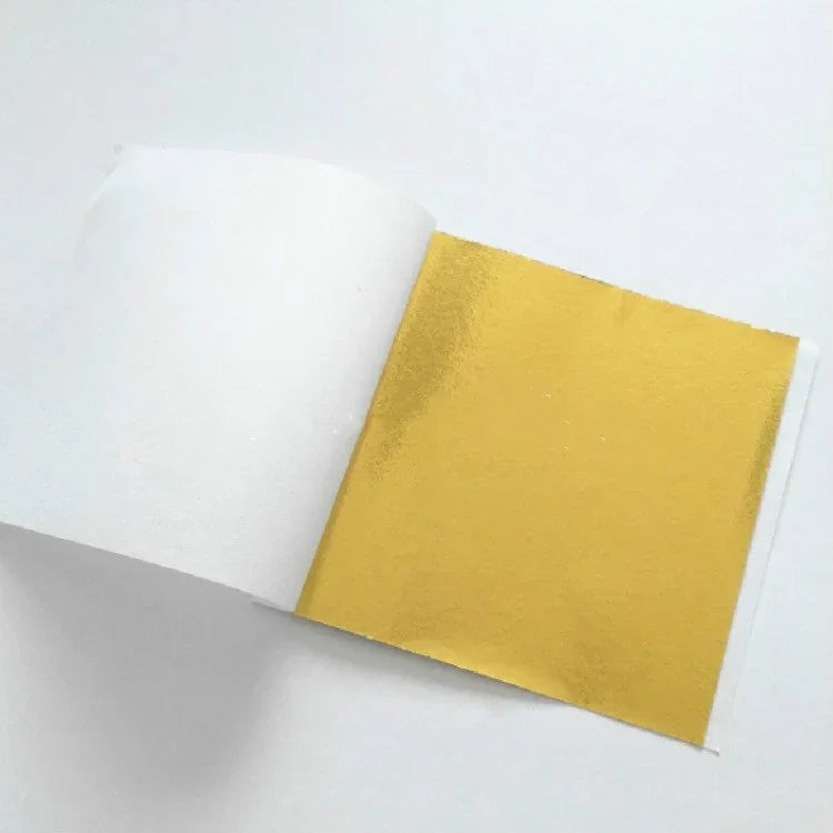 100枚セット 9x9CM 模造金箔 ホテル装飾ステッカー