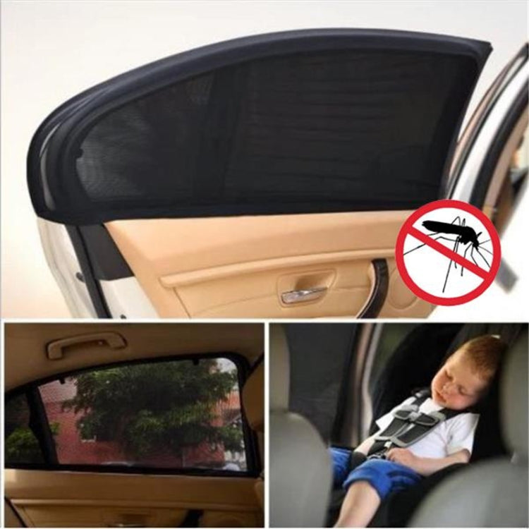 Auto Car Window Mesh Shield Sunshade Visor Net Mosquito Repellent UV Protection Window Covers, UV Protection Window Covers,Rear Window, Front window75x50cm, Rear window113x50cm