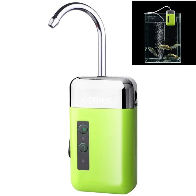 LINNHUE 自動水ポンプ 充電式吸水器 アウトドア釣り用エアレーションポンプ、LINNHUE