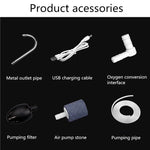 LINNHUE 自動水ポンプ 充電式吸水器 アウトドア釣り用エアレーションポンプ、LINNHUE