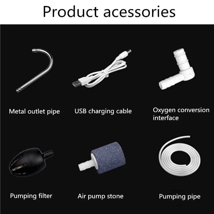 LINNHUE 自動水ポンプ 充電式吸水器 アウトドア釣り用エアレーションポンプ、LINNHUE