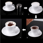 32個セット コーヒーステンシルフィルター コーヒーメーカー カプチーノ型テンプレート 花柄スプレーパッド スプレーアートベーキングツール、32個セット